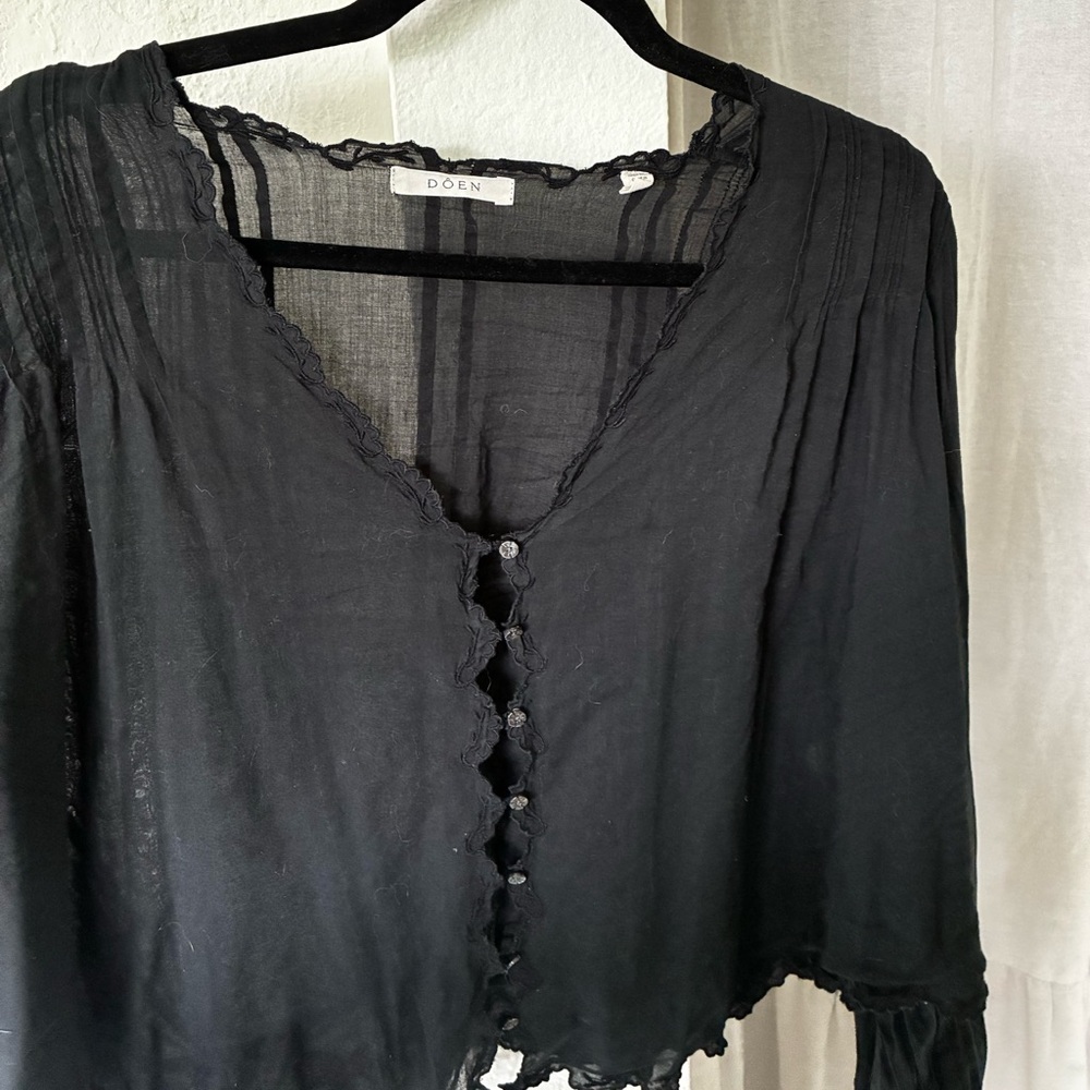Doen Elayne top black size large - Picture 4 of 7